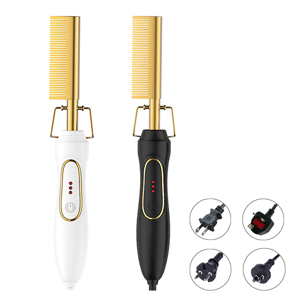 

2 in 1 Electric Hair Straightener Curler Heating Flat Curling Straighteners Multifunctional Hair Brush