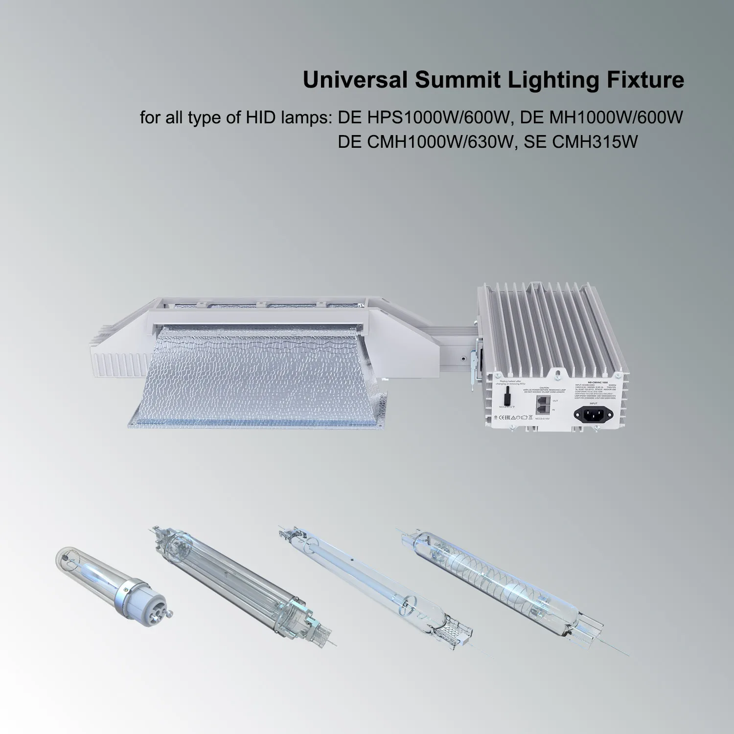 Универсальный Светильник Nanolux Summit DE HPS/MH/CMH 1000W Отправка Из Москвы Лампа Не Входит В