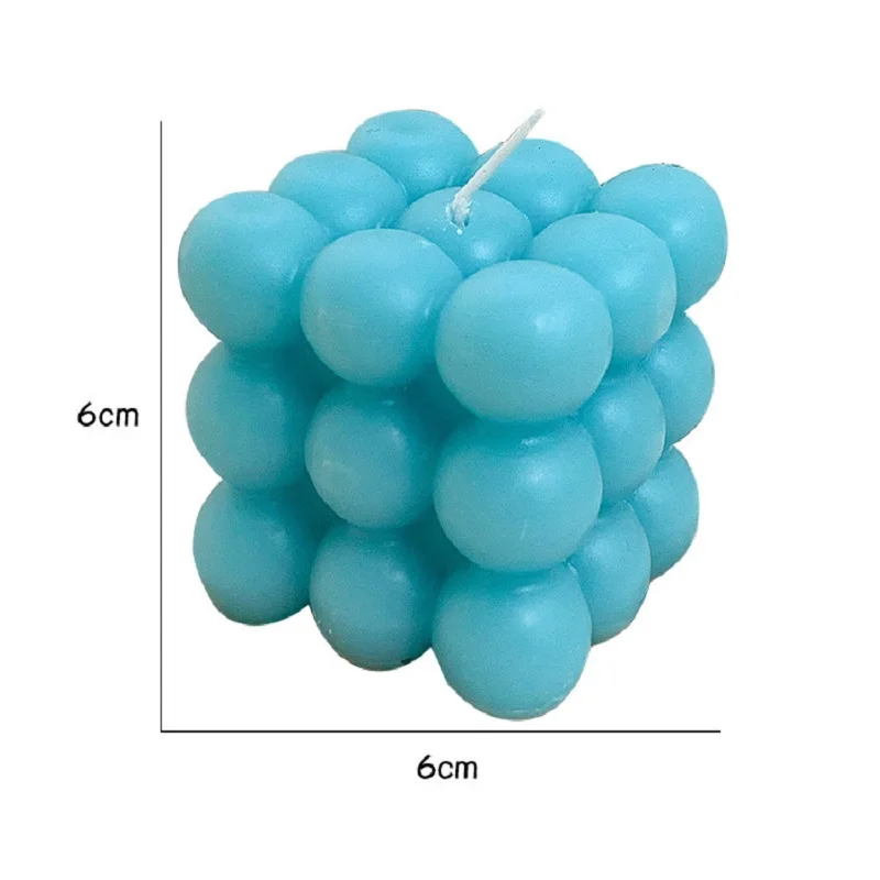 Ins пузырь Куб лампы в форме свечи милый соевый ароматерапия воском ароматическая