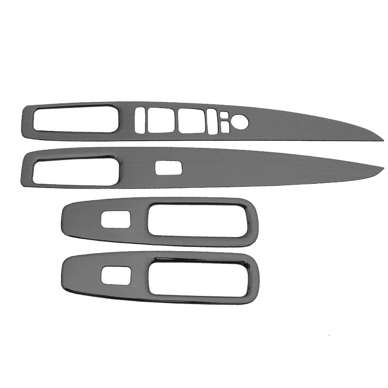 

Панель переключателя окна автомобиля, регулируемая крышка, наклейки, полоса, гарнир для Hyundai Elantra Avante i30 Sedan 2021 2022 2023, левый руль