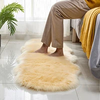bedside fluffy hair carpets for bed room non slip large size fur white carpet irregular shape area rugs carpet bedroom washable