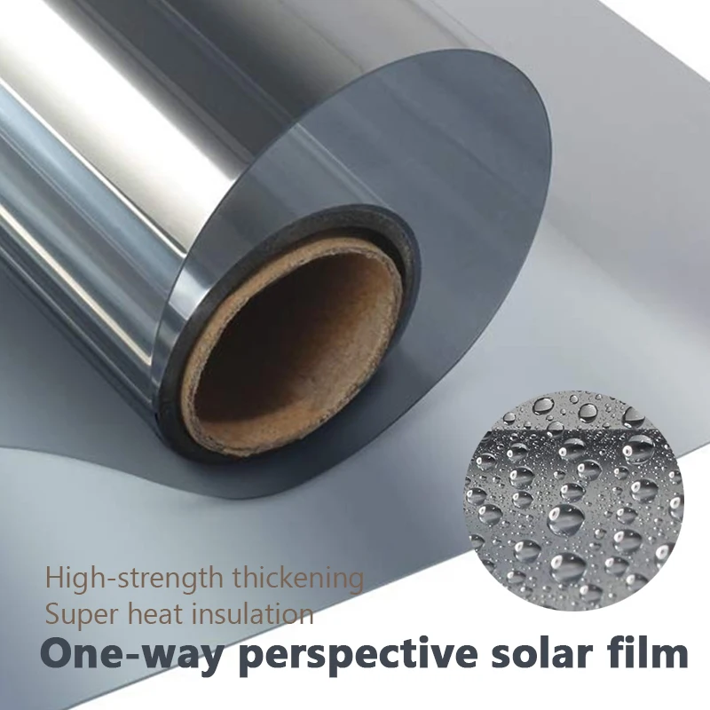 Односторонняя зеркальная оконная пленка виниловая самоклеящаяся