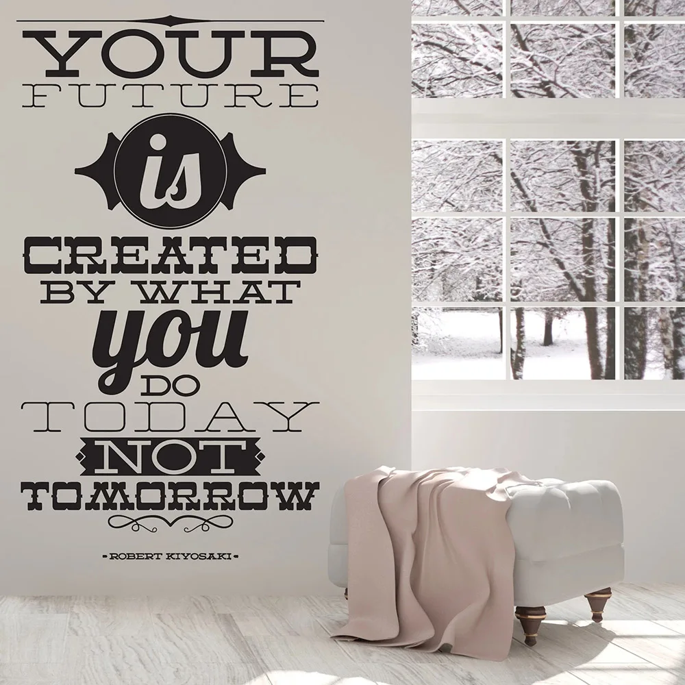 Виниловая наклейка на стену Ваше будущее завтра | Дом и сад
