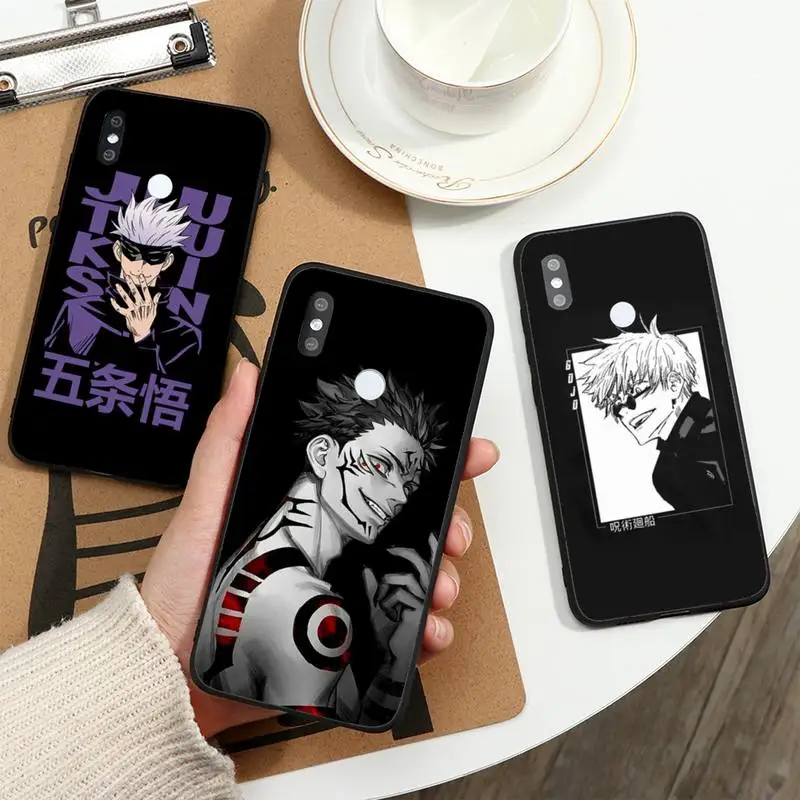 

Jujutsu Kaisen anime Phone Case For Xiaomi Redmi note 7 8 9 t max3 s 10 pro lite funda cover coque shell