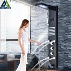 Светильник шевая панель, смеситель Водопад, насадка для душа, массажная Колонка для спа, душевая башня, цифровой дисплей температуры воды