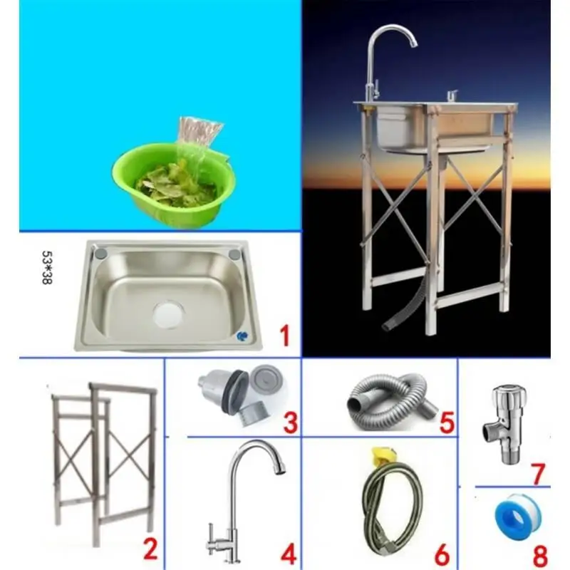 MODEL U Banheiro Evier встроенный портативный диссипадор Lavello кран Afwasbak Lavabo De Cocina Fregadero Cuba Pia Cozinha кухонная раковина - Цвет: MODEL U