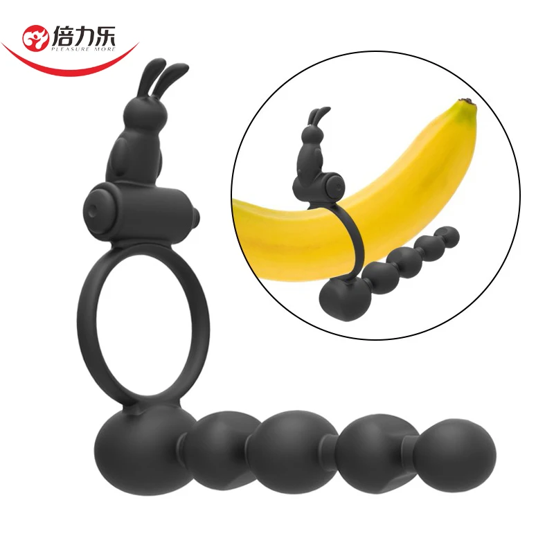 Multifunction Vibrating Penis Ring Anal Vibrator Beads Prostate Massage Stimulator Delay Ejaculation Sex Toys for Gays | Красота и