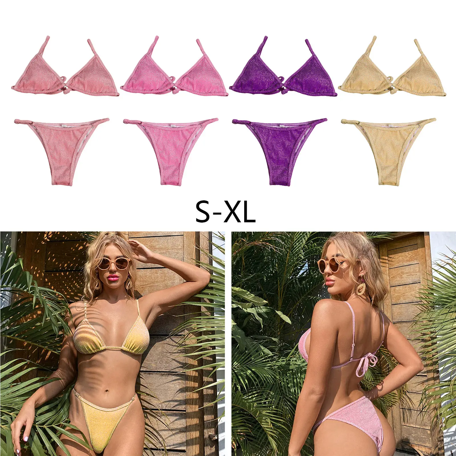 

2021 Women Bikini Swimsuit Swimwear Push Up Bikini Set Biquini Summer Beach Bathing Suit Swim Wear Two Piece
