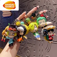 random bandai anime trendy animation around one piece key chain girl cute cartoon keychain doll bag pendant boy gift keyring