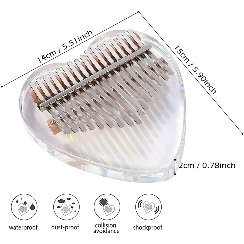 Kalimba большой палец фортепиано 17 клавиш музыкальные инструменты Mbira подарки для