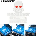 Наклейки AXSPEED RC, наклейки TOPFIRE с логотипом, наклейка на переднюю решетку капота, для пульта дистанционного управления, детали для украшения автомобиля