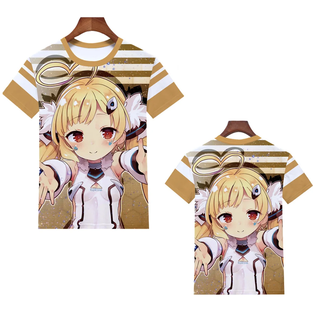 

Game Azur Lane T-HMS Monarch Shirt Cartoon 3D Short Teenager Sleeve Girl Casual Modal Tees Streetwear Cute Harajuku t shirts