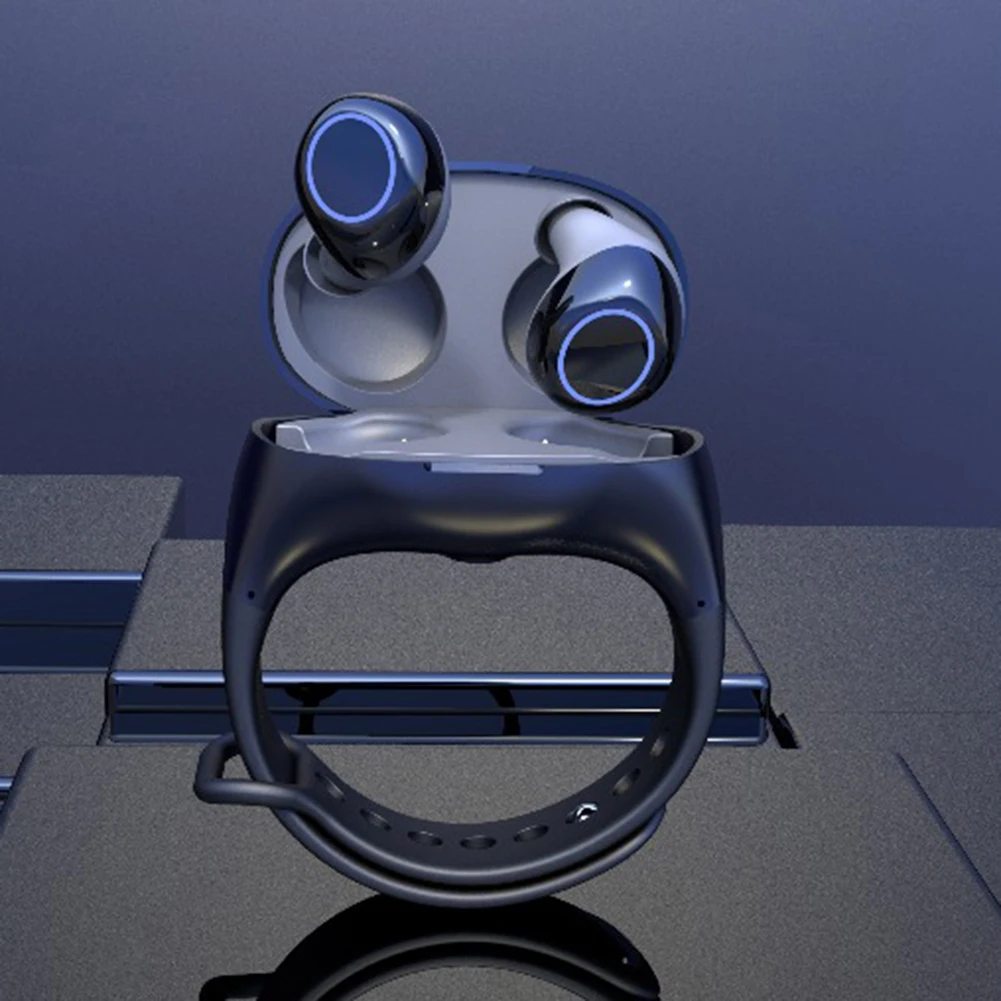 Новая крутая беспроводная гарнитура 2 в 1 HM50 TWS Bluetooth 5 0 Смарт спортивные часы