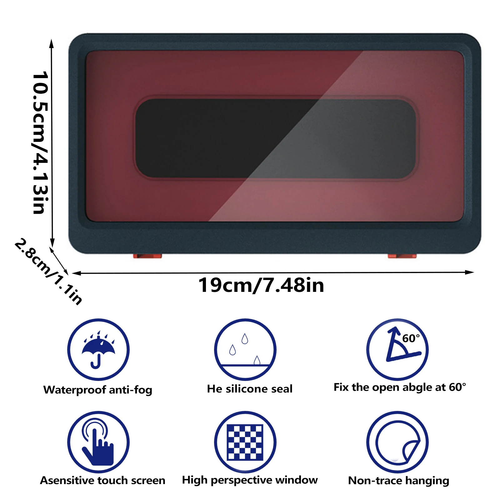 Домашний настенный водонепроницаемый держатель для телефона в ванную комнату