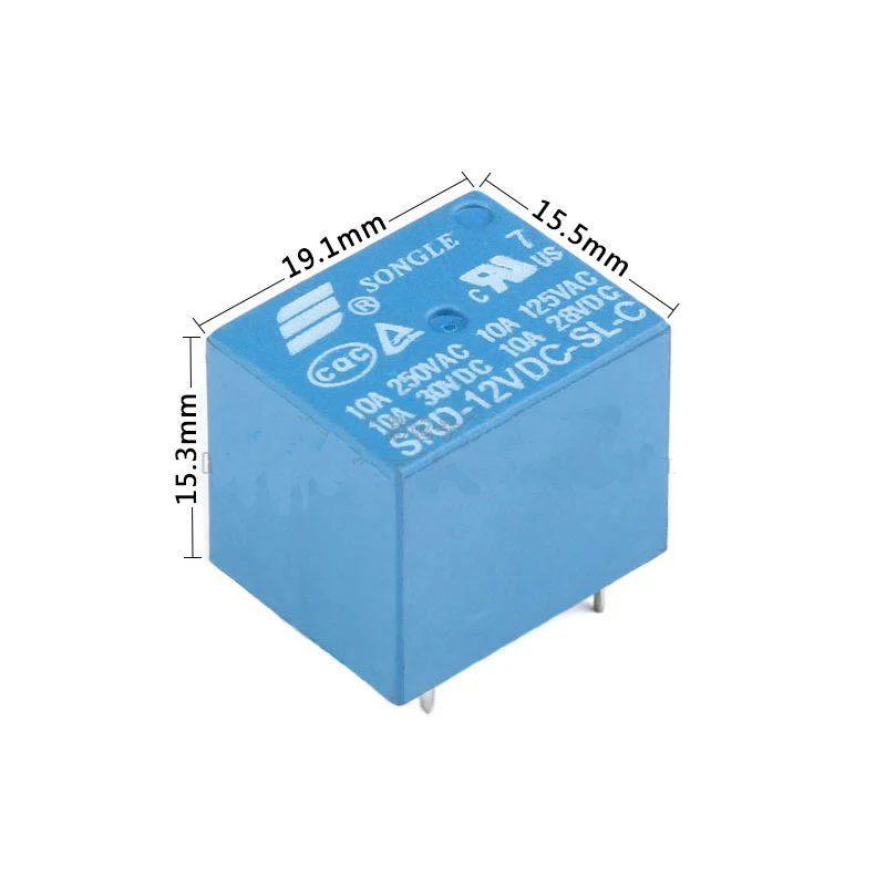 Реле Songle SRD-03V 05V 09V 12V 24VDC-SL-A -SL-C 4Pin 5pin 10A | Обустройство дома