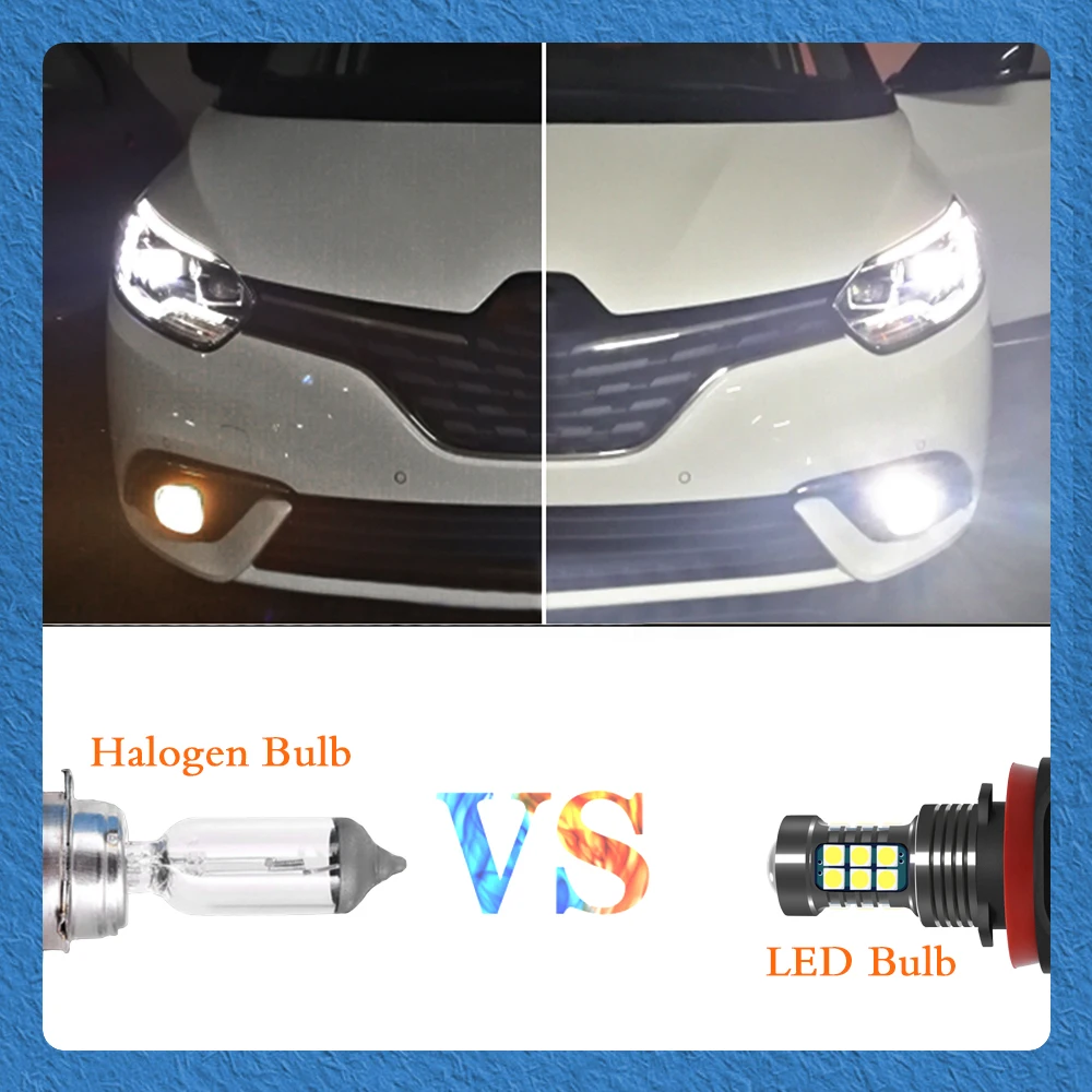 Светодиодные противотуманные фары H8 2 шт. автомобильные ходовые огни для KIA K5 2016