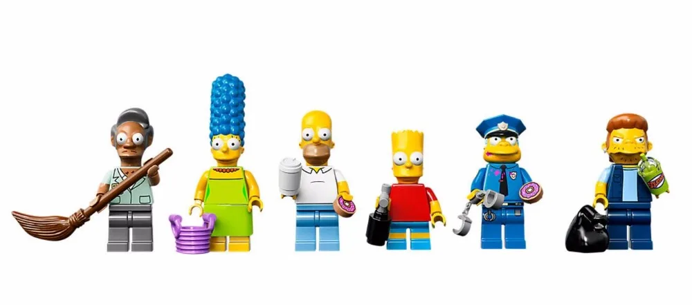 16004 Kwik-E-Mart классические Мультяшные фильмы строительные блоки 2232 шт Кирпичи Игрушки совместимы с 71016 подарок для детей
