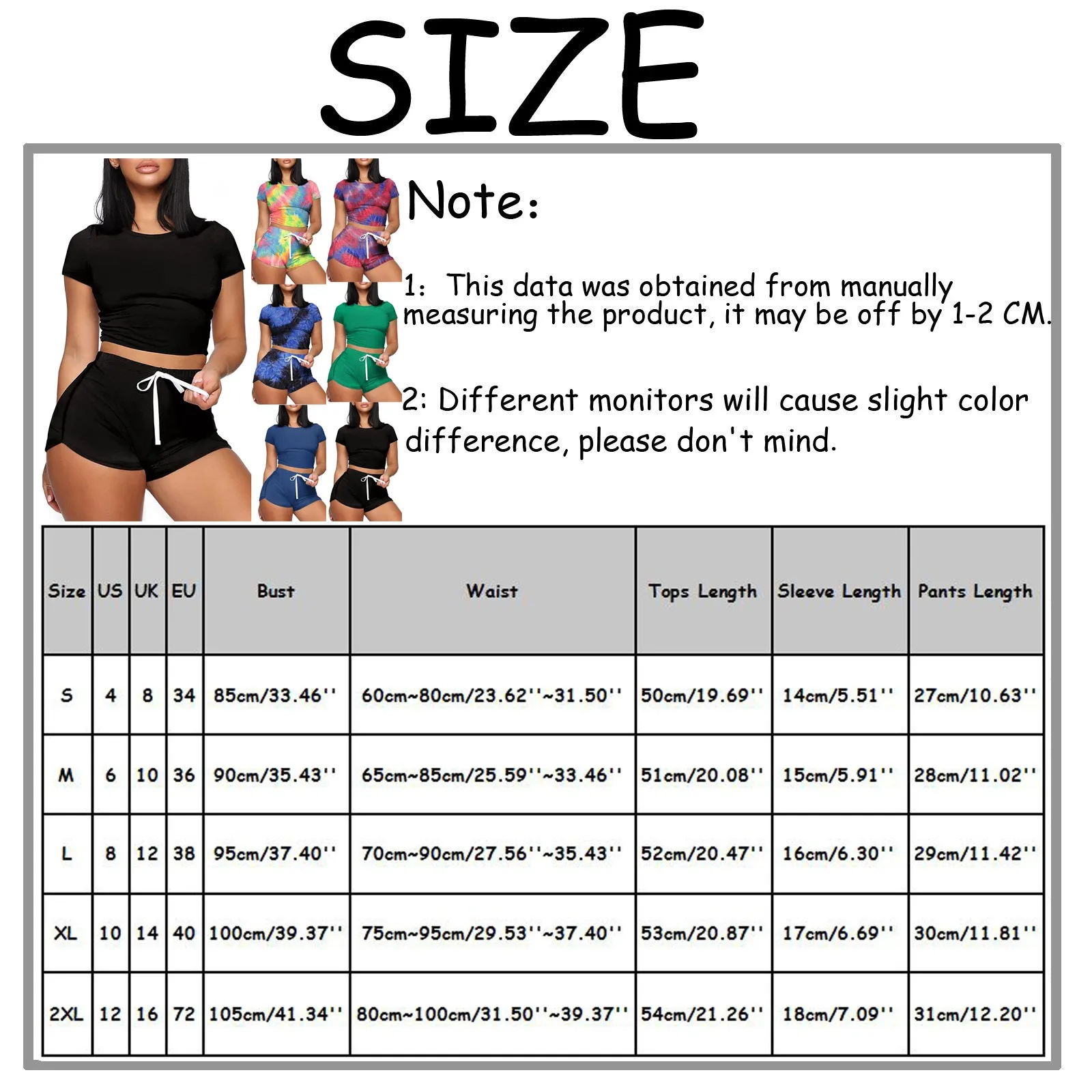 

Women Slim T Shirts Sets Summer Tie Dye Print Short Sleeve Top Shorts Suit Streetwear Female Two Piece Set Tracksuits Outfits