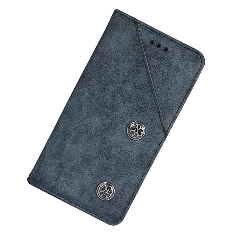 vintage blue Чехол-бумажник на huawei honor 10 кожаный чехол-книжка винтажные чехлы для телефонов бампер для honor 10 book 360, полный защитный корпус,чехол для honor 10 - Цвет: vintage blue