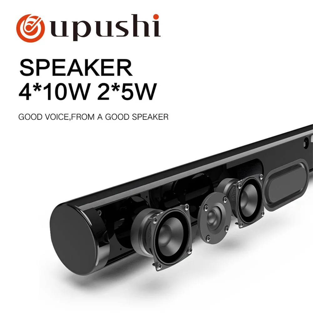 Oupushi 4*10 Вт 2*5 беспроводной Bluetooth бар Высокая надежность аудио динамик домашний