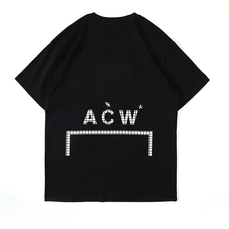 

A-COLD-WALL* T-shirt Men Women A COLD WALL T-shirts ACW Classic frame Reflective Logo Tee Oversize Vintage ACW retro Tops