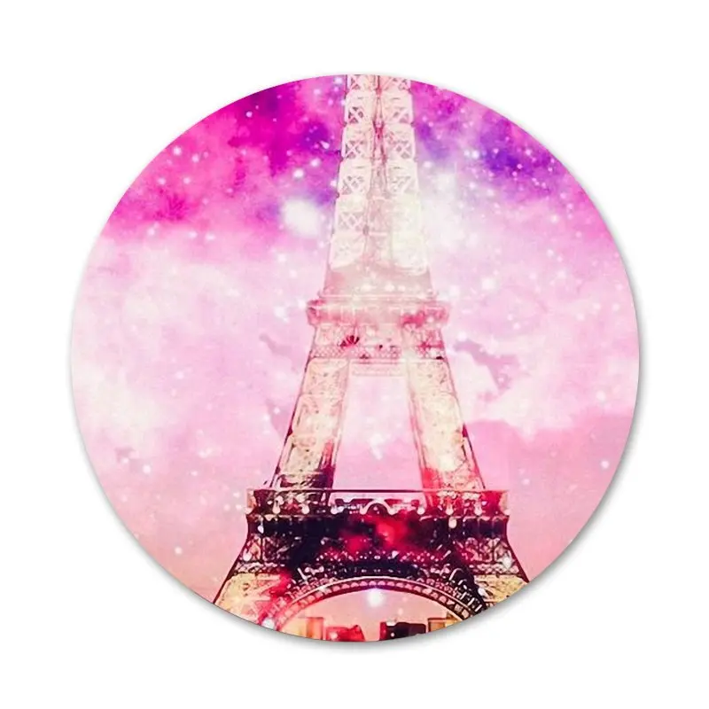 Painting the Eiffel Tower Badge Brooch Pin Accessories For Clothes Backpack Decoration gift | Badges