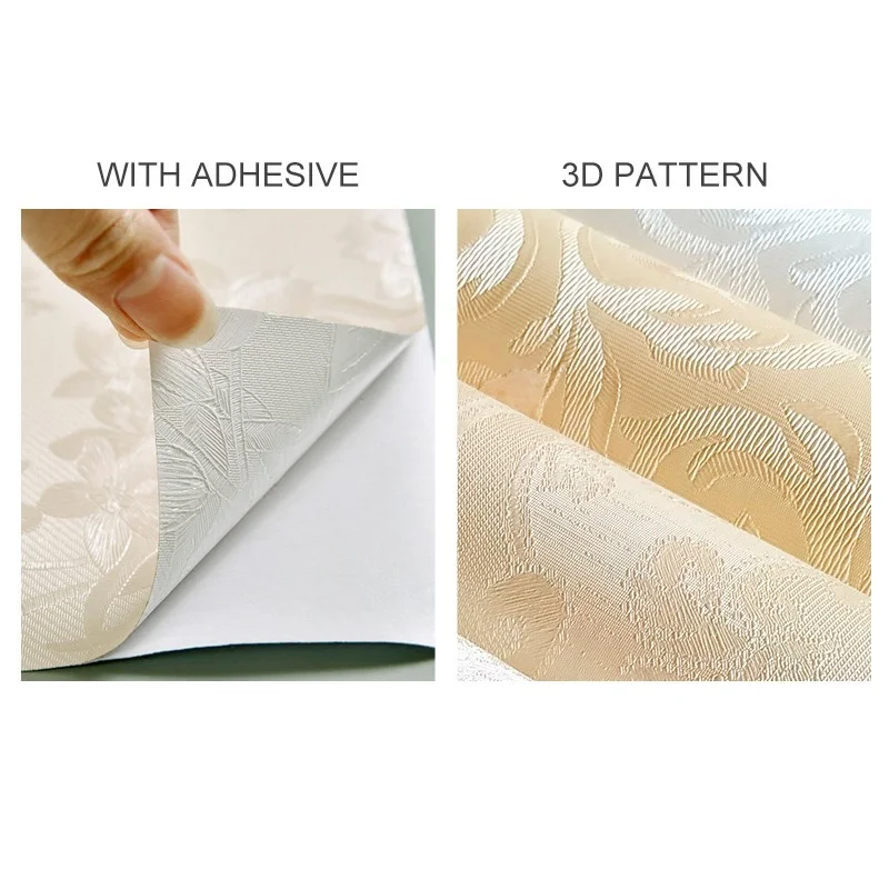 

Wallpaper European Pattern PVC Self-Adhesive Thickening Waterproof Bedroom Livingroom Background Wallpaper Renovation Wall Stick