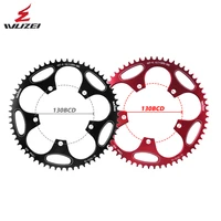 wuzei 130 bcd round road bike sprockets 505254565860t alloy chainwheel road folding bike chain wheel for shimano