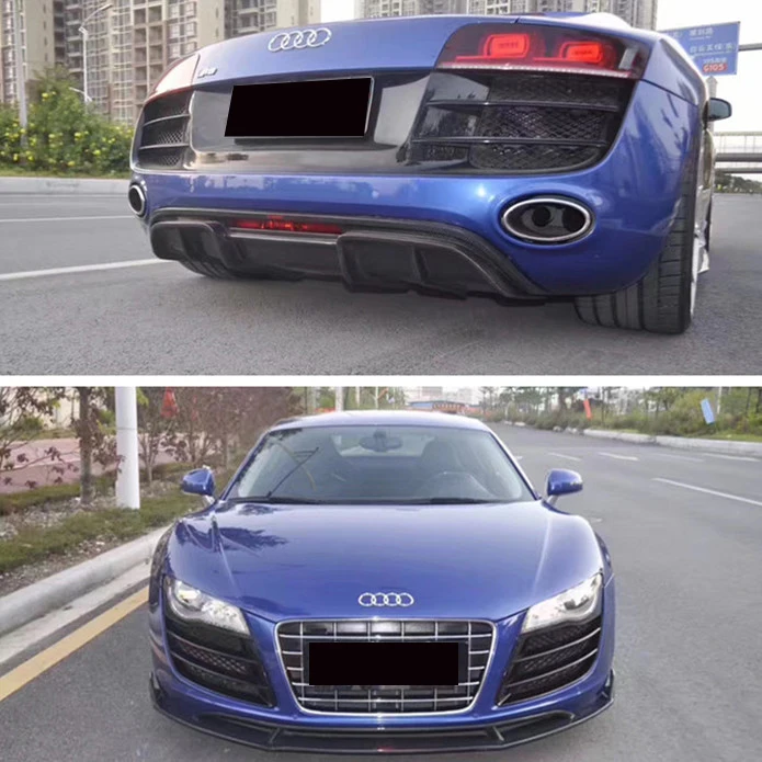

2021 подходит для R8 Audi модифицированный Cmst углеродное волокно Передняя боковая юбка задняя губа задняя крышка самолета лист пластина