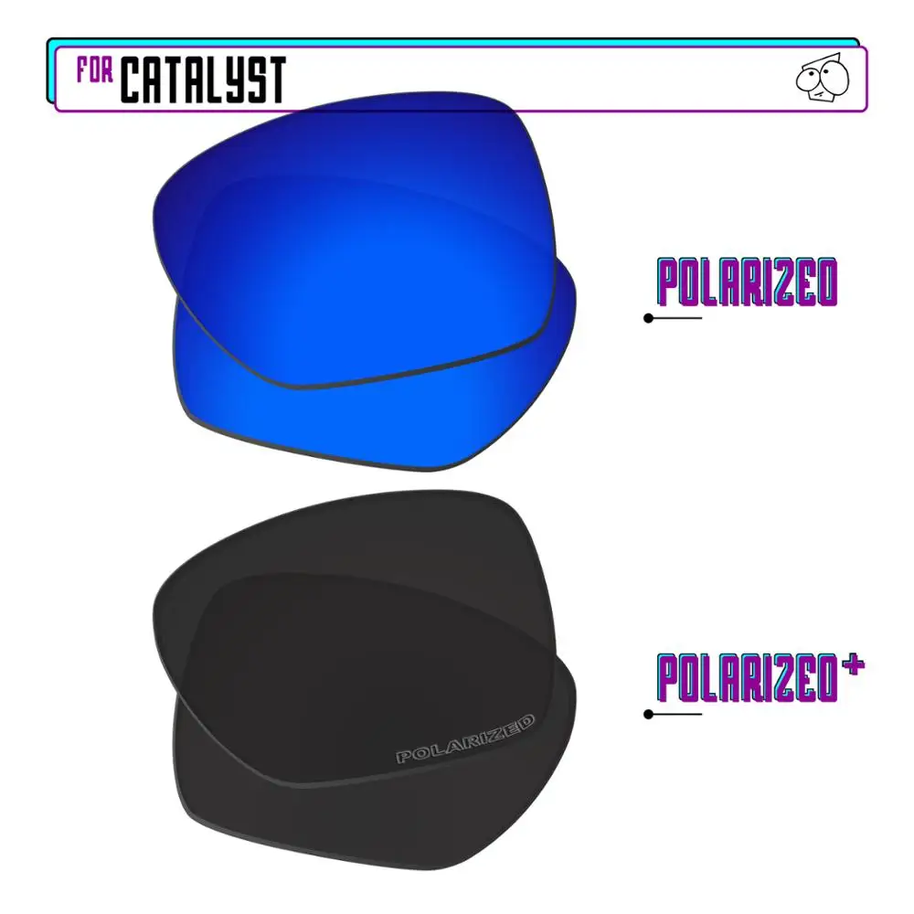 

Ezrelease поляризованные Сменные линзы для солнцезащитных очков Oakley Catalyst-черный P Plus-темно-синий P