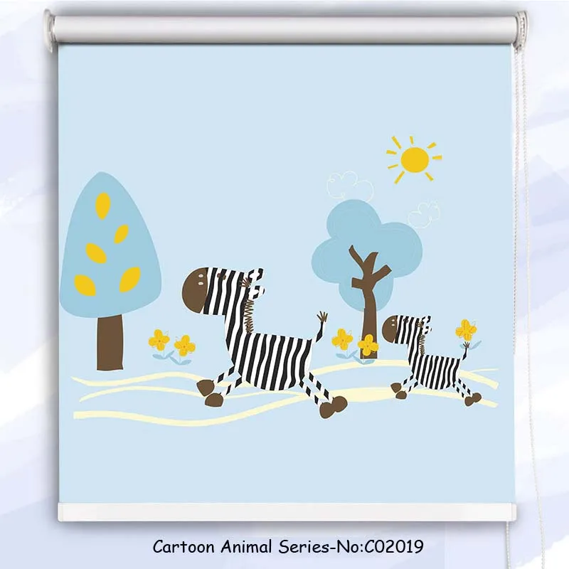 3d рулонные жалюзи с рисунком и цифровым принтом в виде животных|Жалюзи шторы