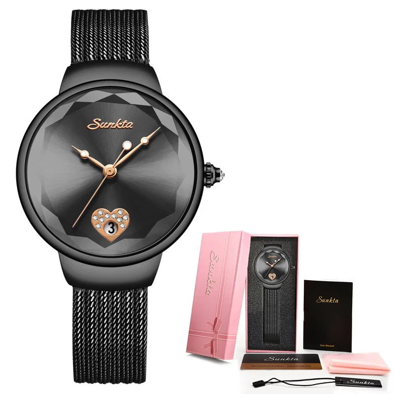 black LIGE Брендовые женские часы автоматические механические часы Tourbillon спортивные часы кожаные повседневные водонепроницаемые наручные часы Relojes Mujer+ коробка - Цвет: black