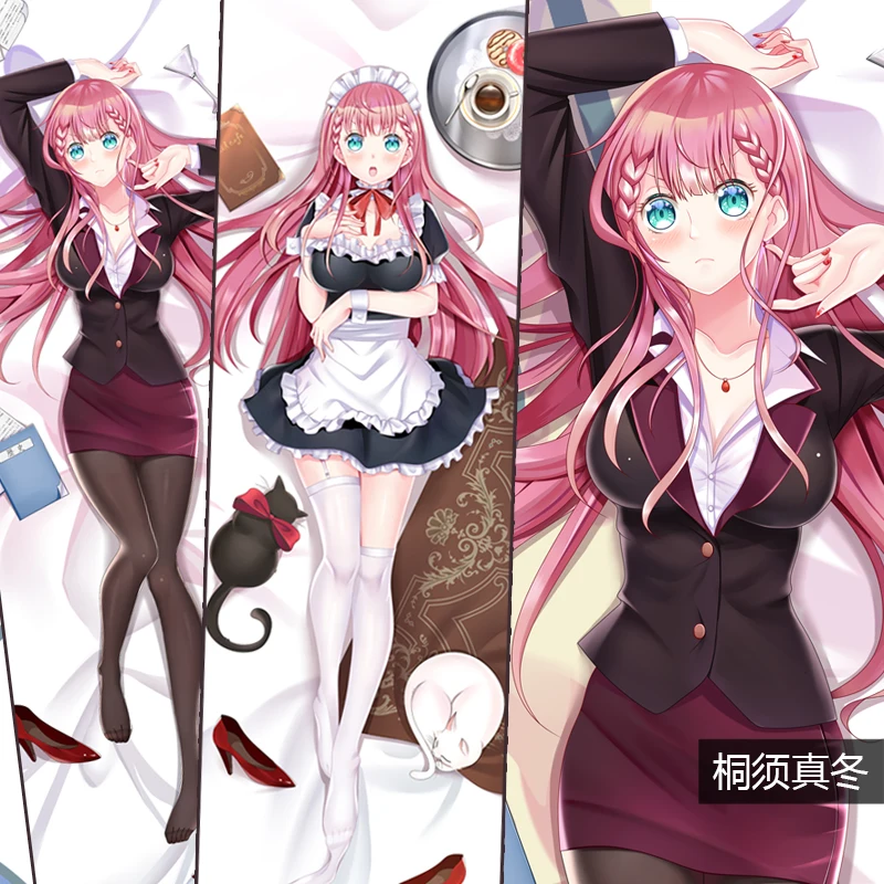 Аниме Bokutachi Wa Benkyou Ga Ogata Rizu Mafuyu Kirisu Cute Dakimakura Otaku обнимающая подушка для тела Чехол