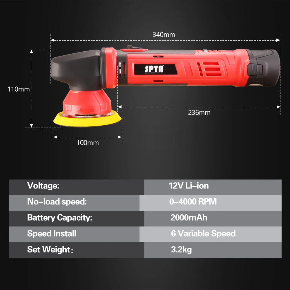 ЗИП 3 дюйма и 4 Машинка Для Полировки Автомобиля украшенное мозаикой из