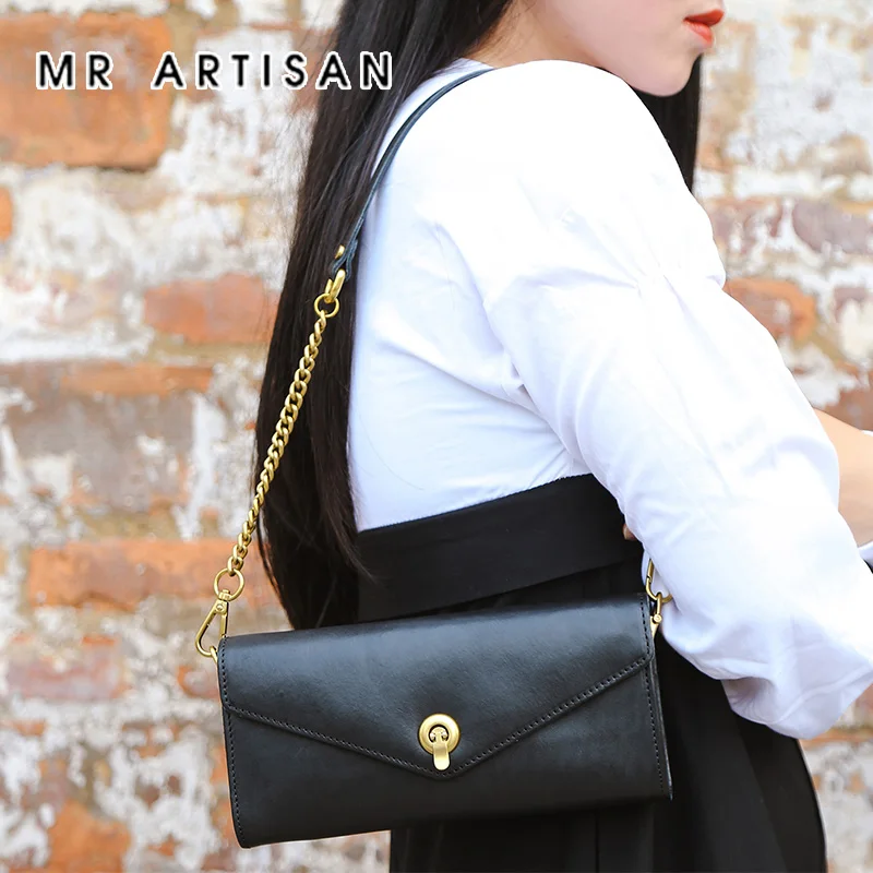 

MR ARTISAN Designer Genuine Leather Bags Cow Leather Woman Shoulder Bags Fashion Underarm Bag Purses Handbags Bolsa Feminina