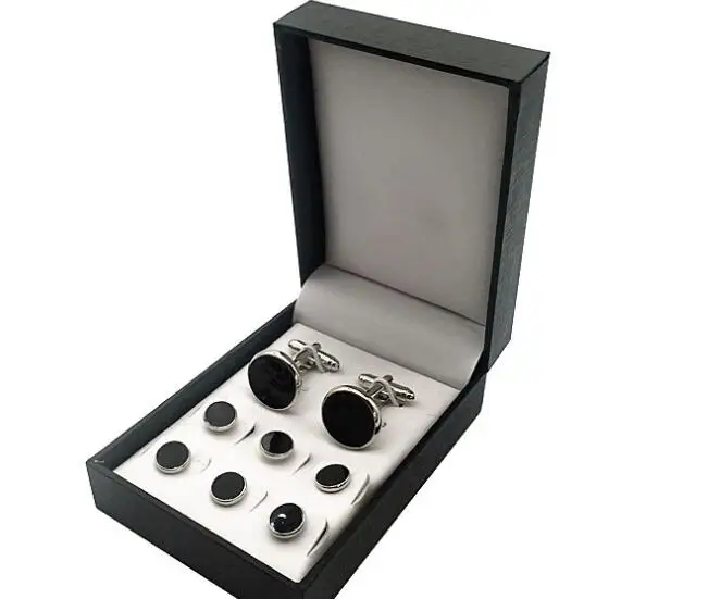 

Набор сережек-гвоздиков для ювелирных изделий, 8 шт., набор запонок, набор пуговиц с/без коробки, оптовая продажа аксессуаров для мужских юве...