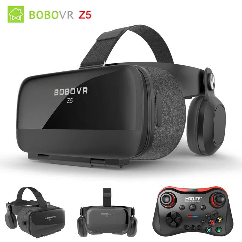 

3D очки BOBOVR Z5, гарнитура виртуальной реальности с эффектом погружения, стерео 3D очки, картонный шлем виртуальной реальности 120 FOV для смартфон...