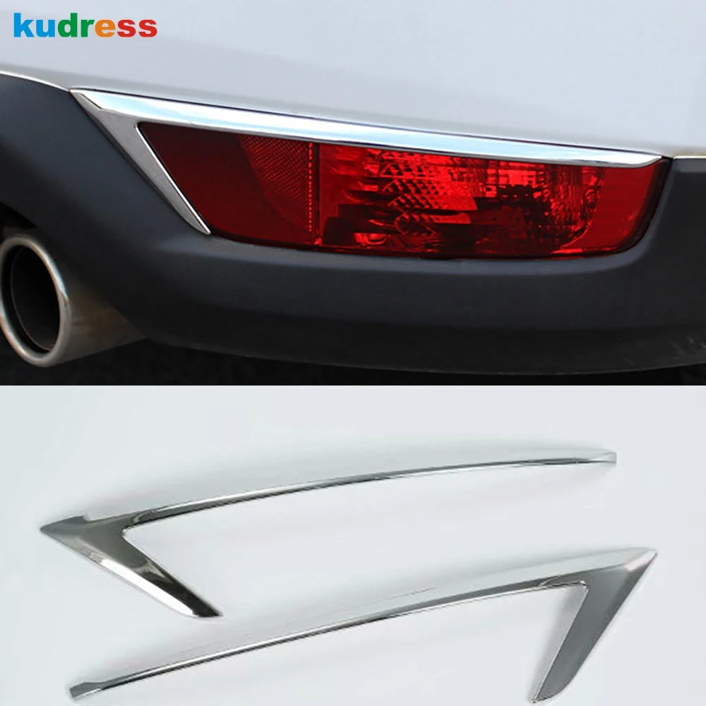 Upper Side Trim Для Mazda CX-5 CX5 KF ABS хромированный задний отражатель противотуманный светильник крышка лампы Наклейка декоративная отделка Аксессуары 2 шт - Цвет: Upper Side Trim
