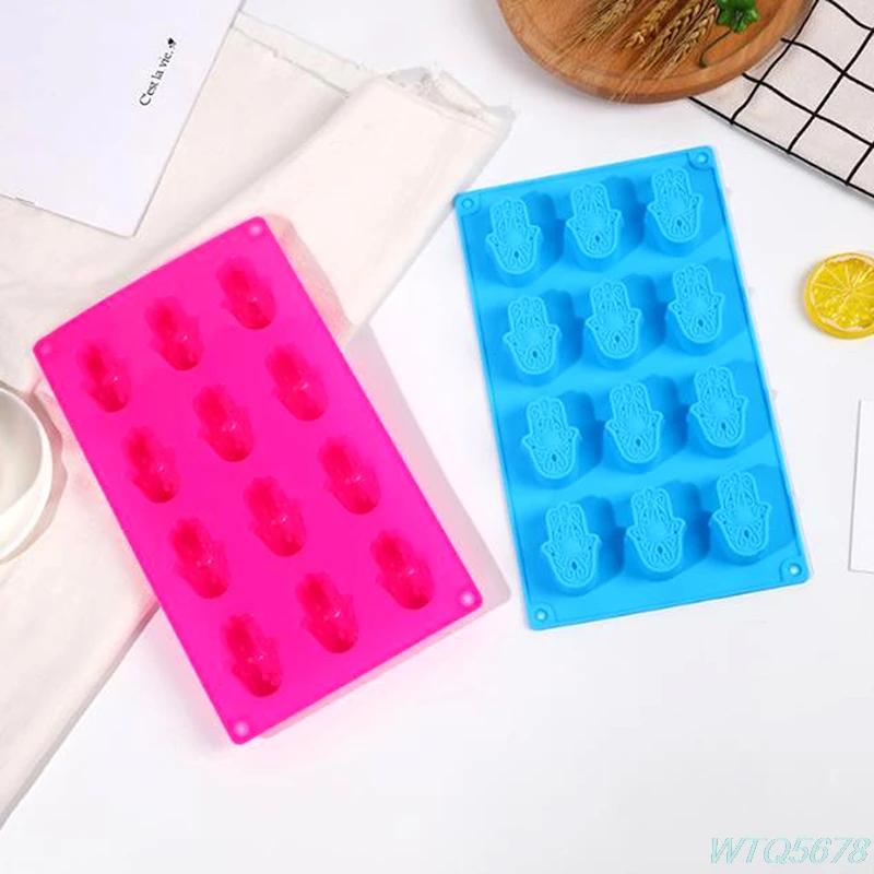 

12 отверстий мини Хамса лотоса в мыло для ладоней "Хамсе" сделай сам "для изготовления мыла прессформы