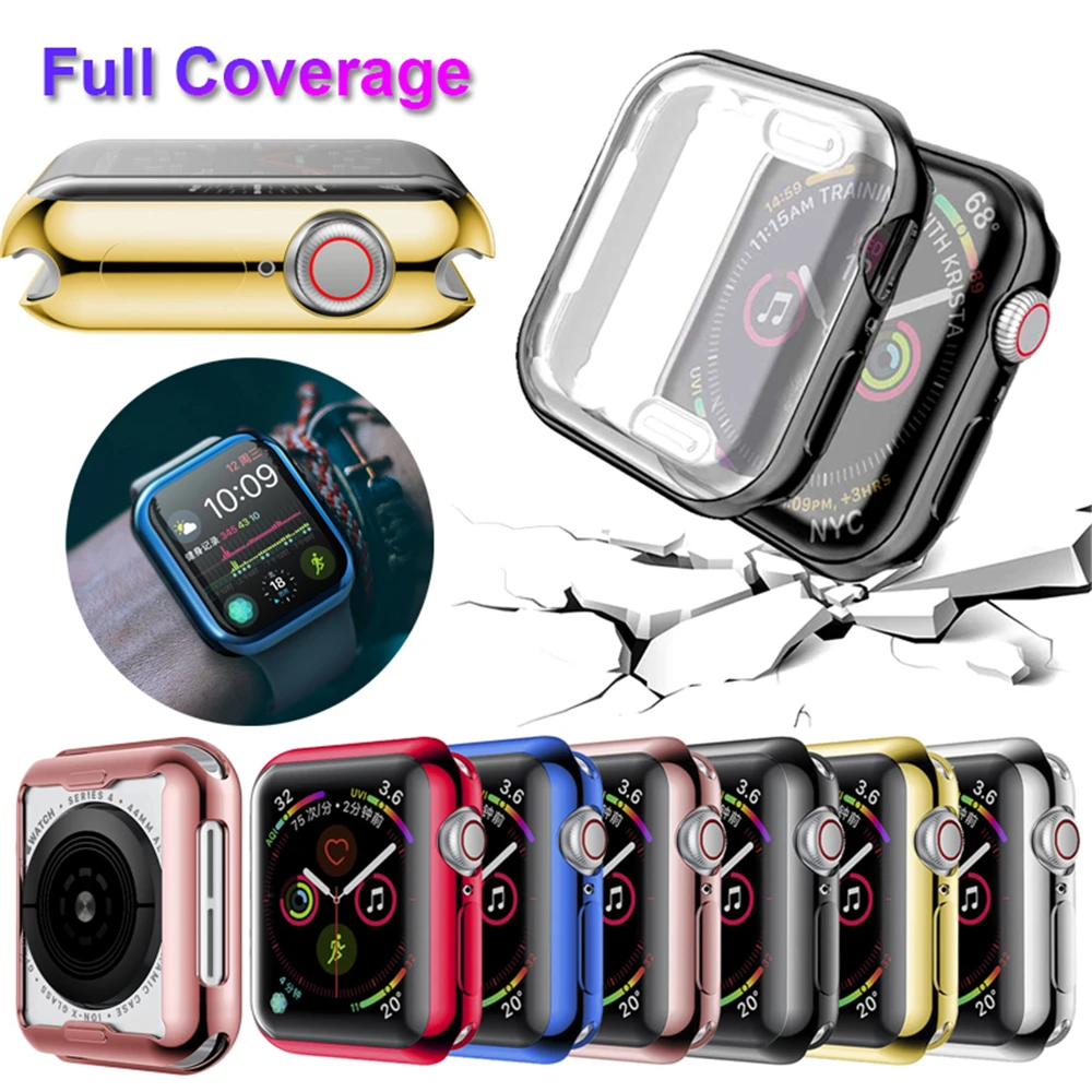 Тонкий чехол для часов Apple Watch 360 дюйма 42 мм 38 мягкая прозрачная защитная пленка из