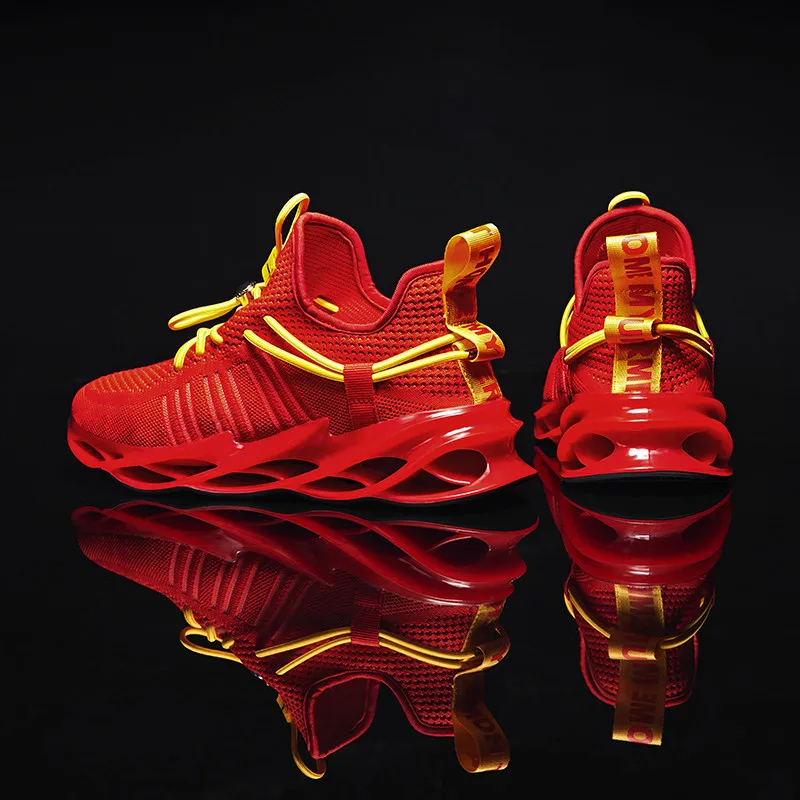 Summer White Mesh Men's Sneakers 2021 Spring Marathon Blade Running Shoes Men Air Cushion Sneakers Sport Man zapatillas deporte