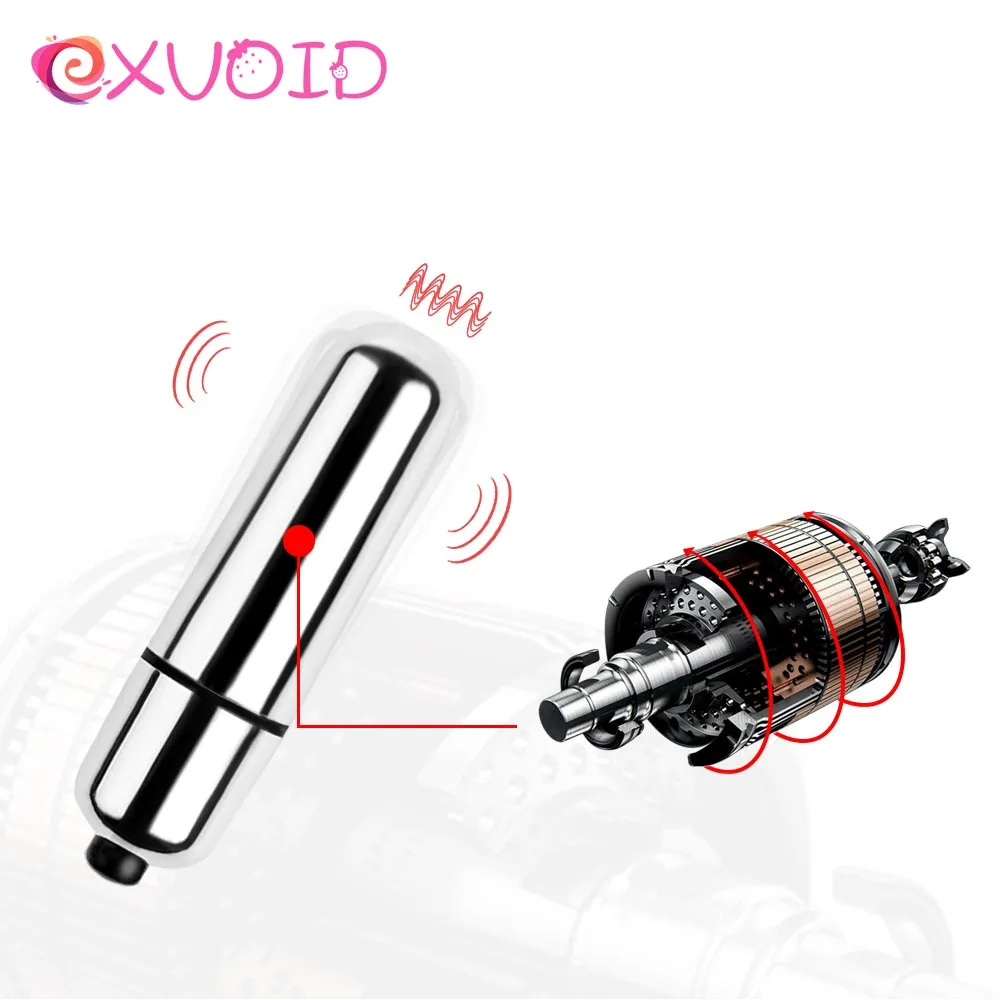 EXVOID Strong Bullet Vibrator G-Spot Massager Sex Toys for Women Vibrators Woman Dildo Adult Products | Красота и здоровье