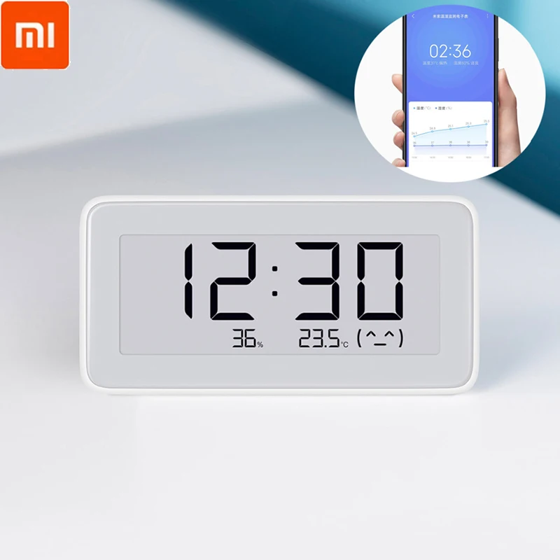 Новые Xiaomi Mijia BT4.0 беспроводные умные электрические цифровые часы домашний гигрометр термометр E-ink измерение температуры Instrumen