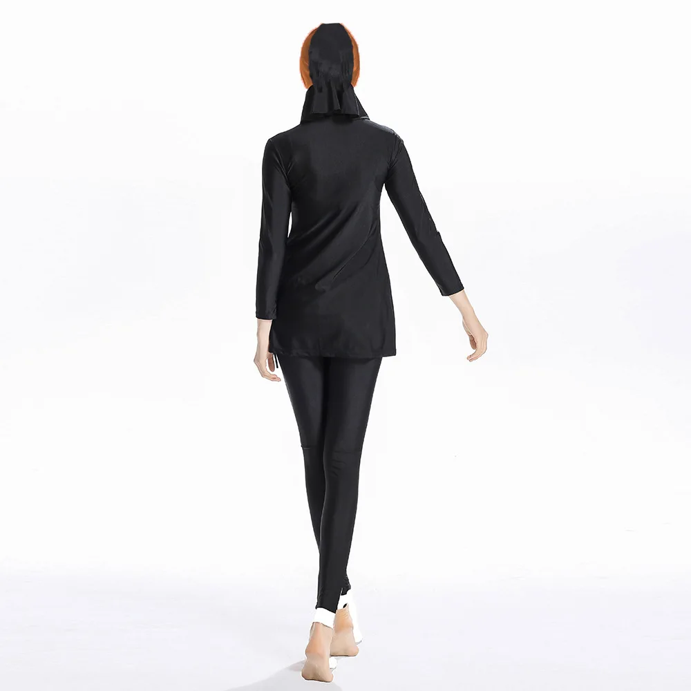 

2019 Long Sleeve muslim swimsuit plus size swimwear women muslim swimwear Nylon Burkini Swimming maillot de bain femme musulmane
