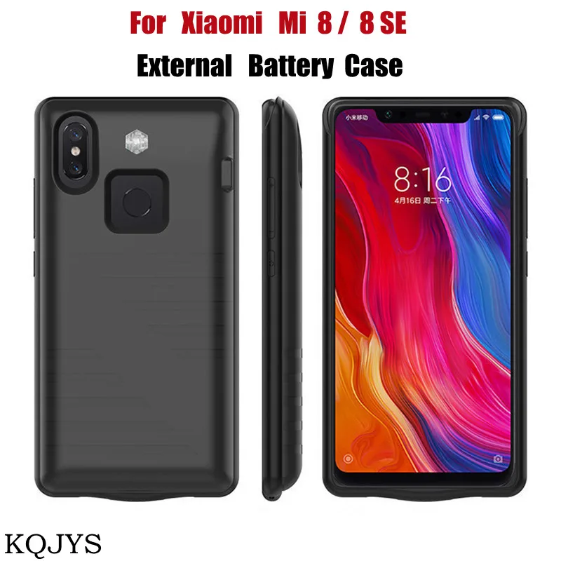 

KQJYS 6800mAh External Power Bank Smart Charging Cover For Xiaomi Mi 8 SE Battery Case Battery Charger Cases For Xiaomi Mi 8