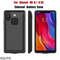 kqjys 6800mah external power bank smart charging cover for xiaomi mi 8 se battery case battery charger cases for xiaomi mi 8