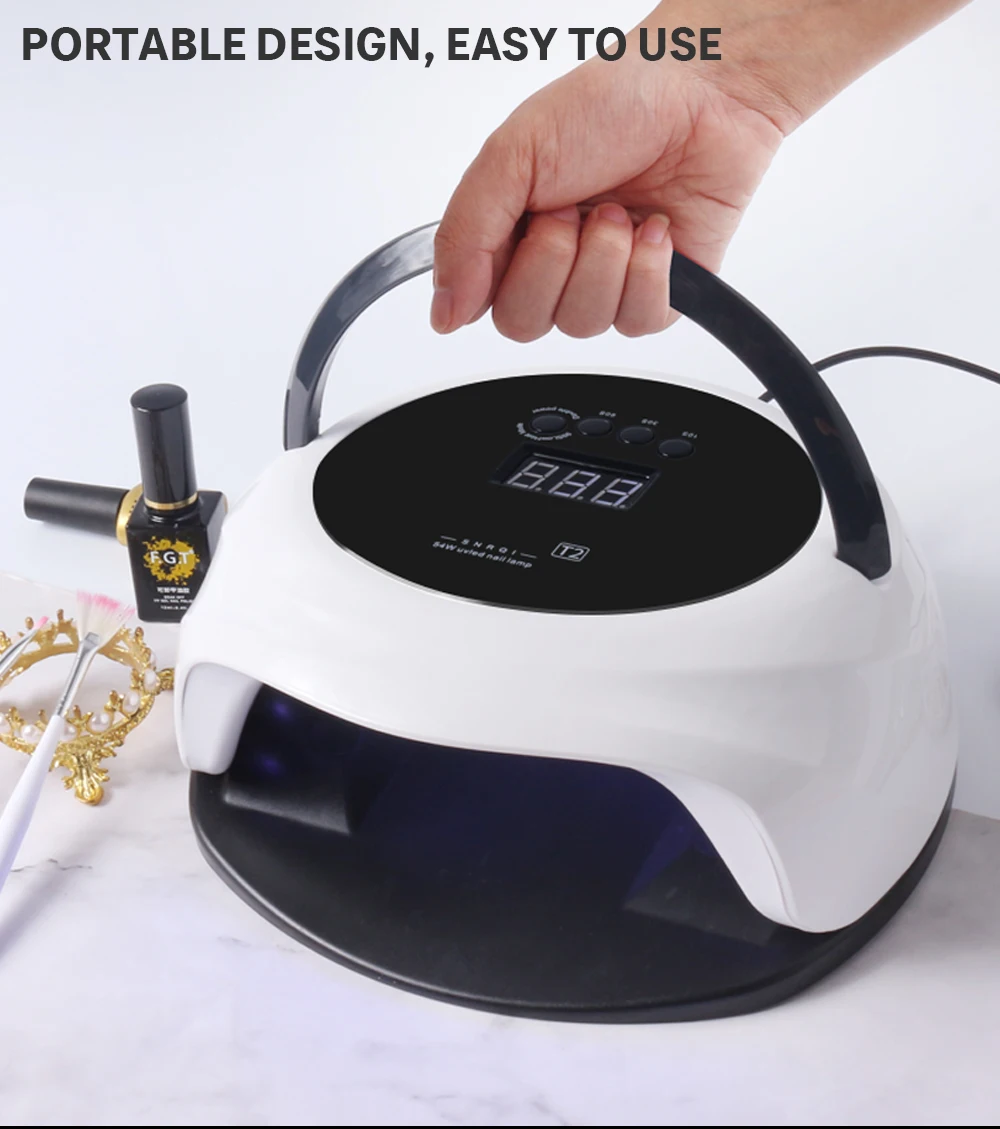 NOQ T2 УФ лампа для ногтей Max72W 36 шариков портативный светодиодный светильник для маникюра профессиональное оборудование Гель-лак Сушилка для ногтей