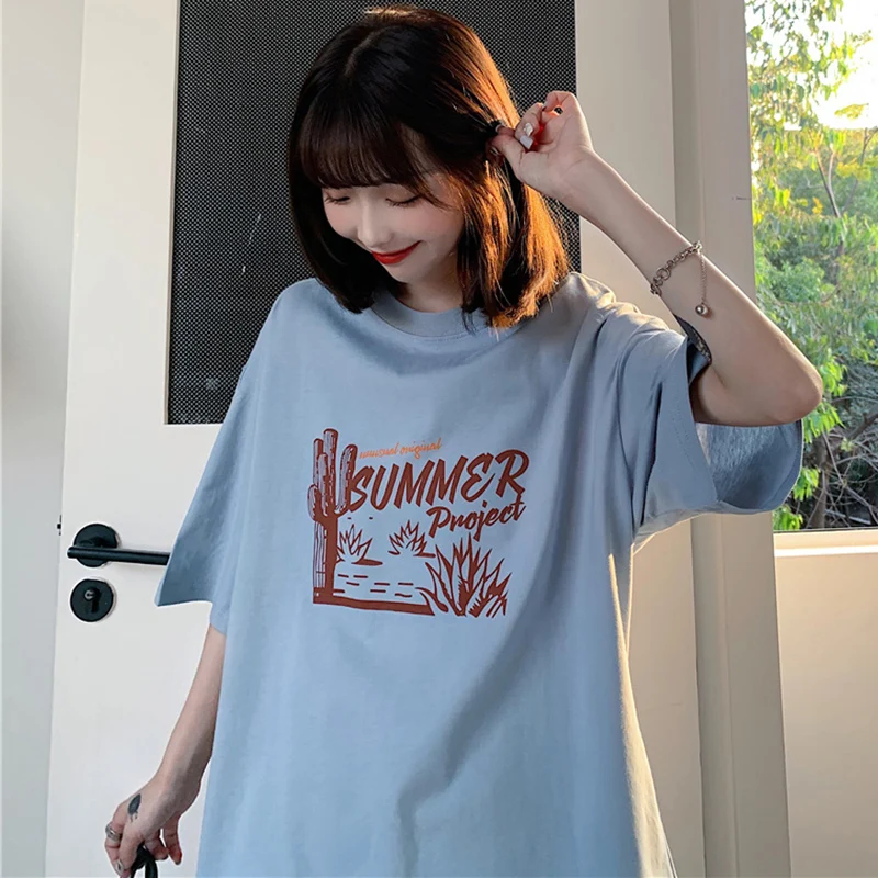 

Goth Harajuku Short Sleeve T-shirt For Female Vintage Alt Y2k Korean Summer Clothing Grunge Clothes Oversized Emo Women's Tops