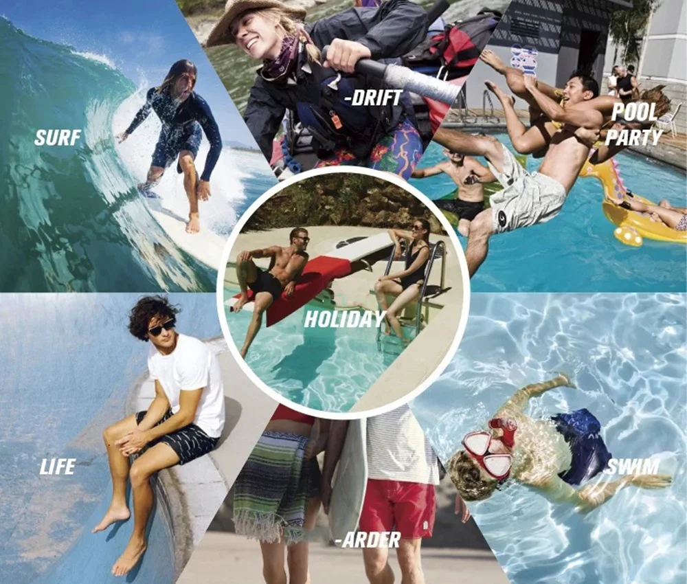 Шорты мужские пляжные из эластичного спандекса брендовые 4-сторонние