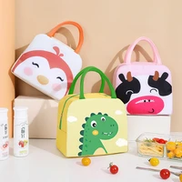 student cute lunch box bags cartoon bento handbags oxford cloth thickened aluminum foil portable ice bag thermal insulation bags